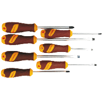 Double Soft handle Screwdriver Set(7Pcs)